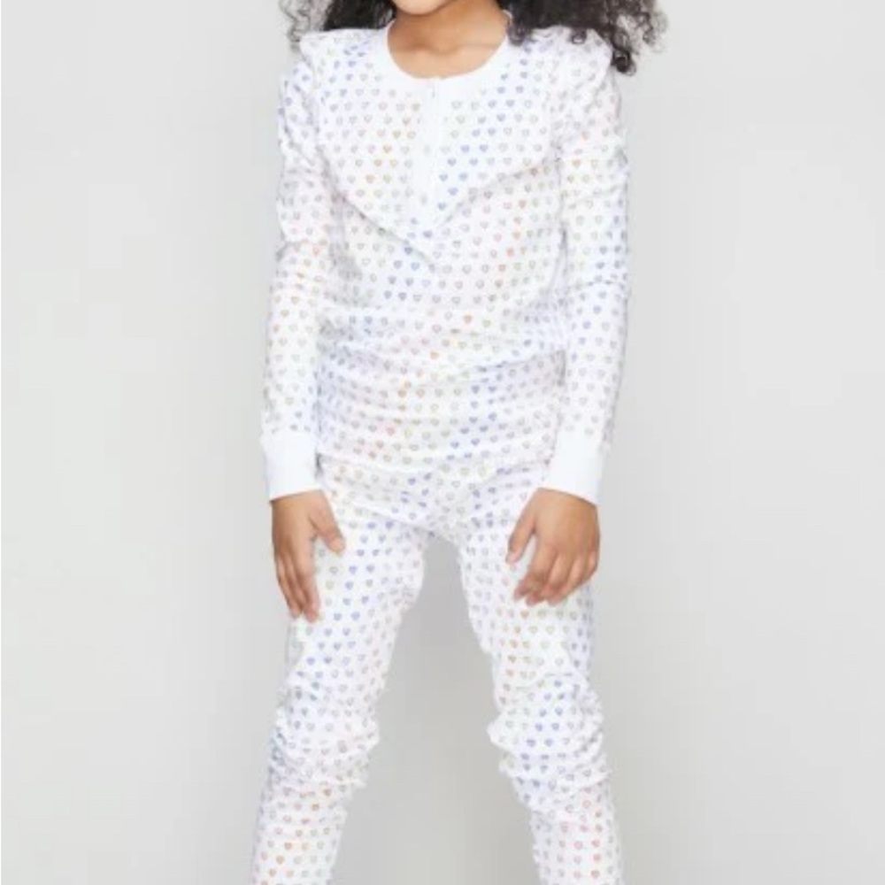 Roller Rabbit kids Disco Hearts Pajama Set